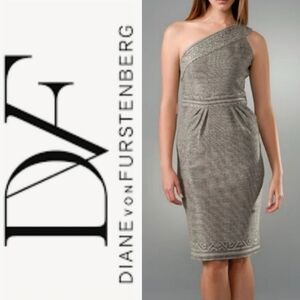 DVF‎ - Sirabe One Shoulder Midi Dress
